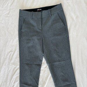 pantalon tailleur gris bleu slim droit